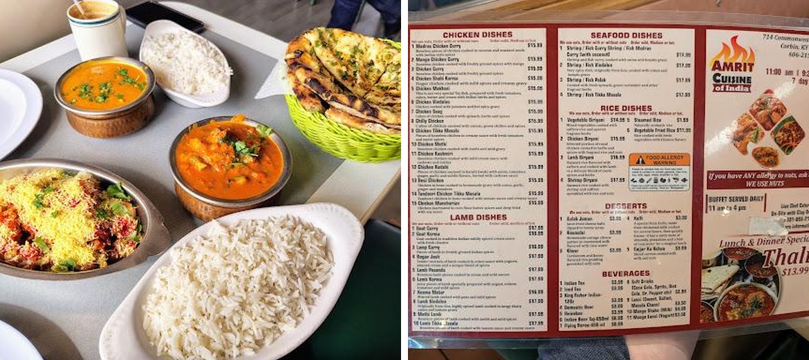 Amrit cuisine of india