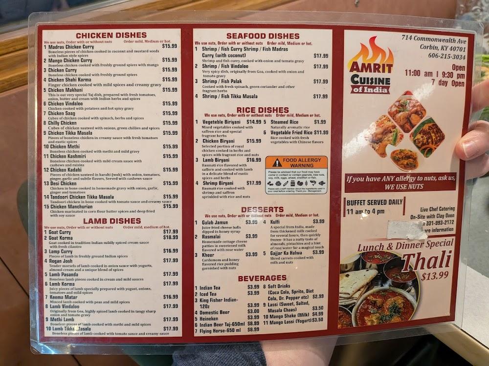 Amrit cuisine of india Paneer Tikka (6 Pieces)
